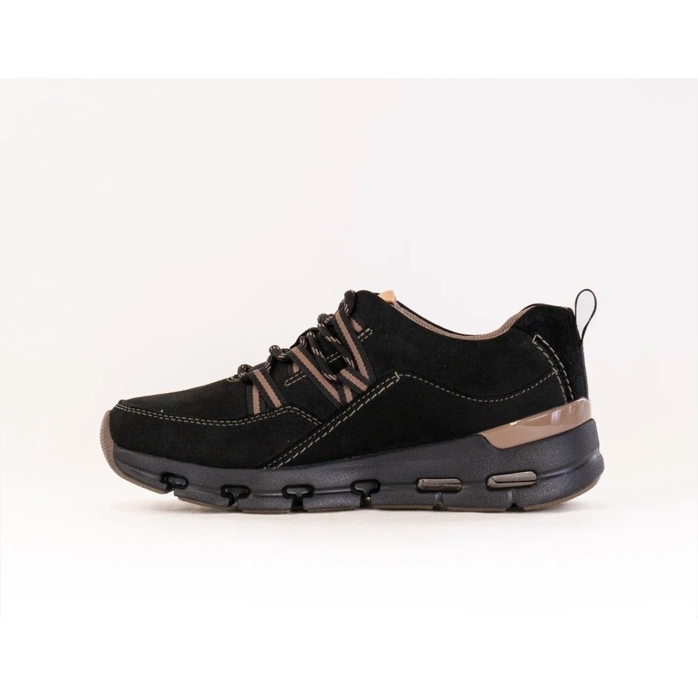 NEW! Clarks Originals Women's NatureX Tie WP Combi Nubuck Black Size 9.5M $145